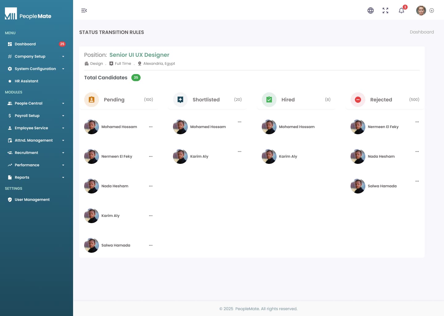 Recruitment Data Management
